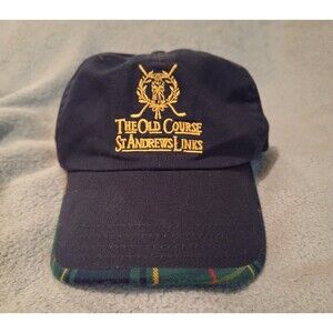 The Old Course St Andrews Links Golf Cap Tartan Collection Adjustable